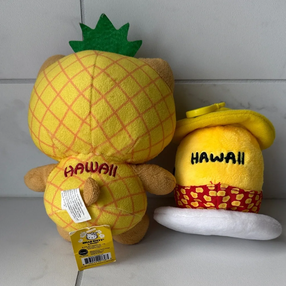 Sanrio Hello Kitty and Yellow Stuffed Animal Duo Hawaii - Picture 3 of 3